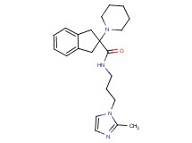 N-[3-(2-methyl-1H-imidazol-1-yl)propyl]-2-(1-piperidinyl)-2-indanecarboxamide