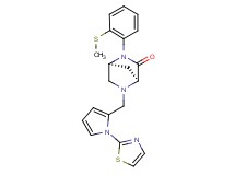 (1S*,4S*)-2-[2-(methylthio)phenyl]-5-{[1-(1,3-thiazol-2-yl)-1H-pyrrol-2-yl]methyl}-2,5-diazabicyclo[2.2.1]heptan-3-one