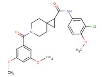 N-(3-chloro-4-methoxyphenyl)-6-(3,5-dimethoxybenzoyl)-6-azaspiro[2.5]octane-1-carboxamide