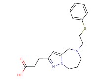 3-{5-[2-(phenylthio)ethyl]-5,6,7,8-tetrahydro-4H-pyrazolo[1,5-a][1,4]diazepin-2-yl}propanoic acid
