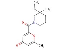 2-[(3-ethyl-3-methylpiperidin-1-yl)carbonyl]-6-methyl-4H-pyran-4-one