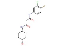 N-(3-chloro-4-fluorophenyl)-N'-(trans-4-hydroxycyclohexyl)malonamide