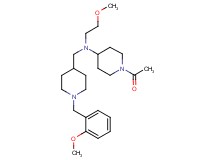1-acetyl-N-{[1-(2-methoxybenzyl)-4-piperidinyl]methyl}-N-(2-methoxyethyl)-4-piperidinamine