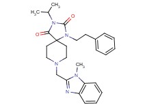 3-isopropyl-8-[(1-methyl-1H-benzimidazol-2-yl)methyl]-1-(2-phenylethyl)-1,3,8-triazaspiro[4.5]decane-2,4-dione