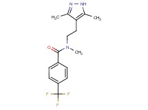 N-[2-(3,5-dimethyl-1H-pyrazol-4-yl)ethyl]-N-methyl-4-(trifluoromethyl)benzamide