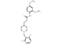 3-[1-(2-chloro-6-fluorobenzyl)-4-piperidinyl]-N-(2,4-dimethoxyphenyl)propanamide