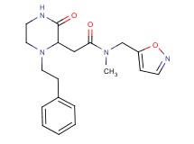 N-(5-isoxazolylmethyl)-N-methyl-2-[3-oxo-1-(2-phenylethyl)-2-piperazinyl]acetamide