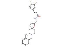 (2E)-3-(3,4-difluorophenyl)-N-{[8-(2-methylbenzyl)-1-oxa-8-azaspiro[4.5]dec-2-yl]methyl}acrylamide
