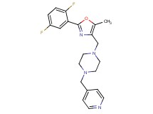 1-{[2-(2,5-difluorophenyl)-5-methyl-1,3-oxazol-4-yl]methyl}-4-(4-pyridinylmethyl)piperazine