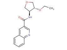 N-[(3S*,4R*)-4-ethoxytetrahydrofuran-3-yl]quinoline-3-carboxamide