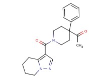1-[4-phenyl-1-(4,5,6,7-tetrahydropyrazolo[1,5-a]pyridin-3-ylcarbonyl)-4-piperidinyl]ethanone