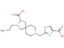 8-[(4-carboxy-1,3-oxazol-2-yl)methyl]-2-propyl-2,8-diazaspiro[4.5]decane-3-carboxylic acid