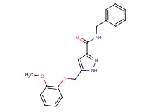 N-benzyl-5-[(2-methoxyphenoxy)methyl]-1H-pyrazole-3-carboxamide