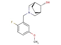 (8-syn)-3-(2-fluoro-5-methoxybenzyl)-3-azabicyclo[3.2.1]octan-8-ol