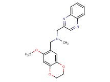 1-(7-methoxy-2,3-dihydro-1,4-benzodioxin-6-yl)-N-methyl-N-(quinoxalin-2-ylmethyl)methanamine