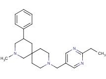 9-[(2-ethyl-5-pyrimidinyl)methyl]-2-methyl-4-phenyl-2,9-diazaspiro[5.5]undecane