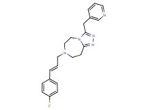 7-[(2E)-3-(4-fluorophenyl)-2-propen-1-yl]-3-(3-pyridinylmethyl)-6,7,8,9-tetrahydro-5H-[1,2,4]triazolo[4,3-d][1,4]diazepine