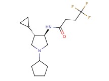 N-[rel-(3R,4S)-1-cyclopentyl-4-cyclopropyl-3-pyrrolidinyl]-4,4,4-trifluorobutanamide hydrochloride