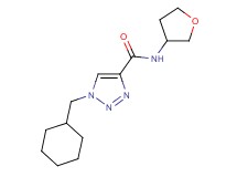 1-(cyclohexylmethyl)-N-(tetrahydro-3-furanyl)-1H-1,2,3-triazole-4-carboxamide