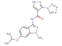 N-(6-isopropoxy-1-methyl-1H-indazol-3-yl)-3-(1H-tetrazol-1-yl)-1H-pyrazole-4-carboxamide