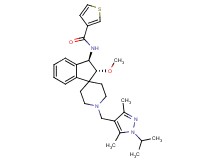 N-{(2R*,3R*)-1'-[(1-isopropyl-3,5-dimethyl-1H-pyrazol-4-yl)methyl]-2-methoxy-2,3-dihydrospiro[indene-1,4'-piperidin]-3-yl}-3-thiophenecarboxamide