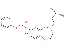 2-[4-(3-methylbutyl)-2,3,4,5-tetrahydro-1,4-benzoxazepin-7-yl]-1-phenoxy-2-propanol