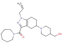 {1-[1-allyl-3-(1-azepanylcarbonyl)-4,5,6,7-tetrahydro-1H-indazol-5-yl]-4-piperidinyl}methanol