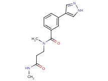 N-methyl-N-[3-(methylamino)-3-oxopropyl]-3-(1H-pyrazol-4-yl)benzamide