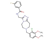 N-{[7-(2-chloro-3,4-dimethoxybenzyl)-6,7,8,9-tetrahydro-5H-[1,2,4]triazolo[4,3-d][1,4]diazepin-3-yl]methyl}-3-fluorobenzamide
