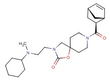 8-[(1R*,2S*,4R*)-bicyclo[2.2.1]hept-5-en-2-ylcarbonyl]-3-{2-[cyclohexyl(methyl)amino]ethyl}-1-oxa-3,8-diazaspiro[4.5]decan-2-one