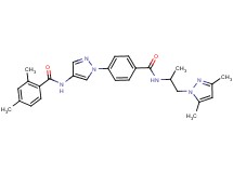 N-{1-[4-({[2-(3,5-dimethyl-1H-pyrazol-1-yl)-1-methylethyl]amino}carbonyl)phenyl]-1H-pyrazol-4-yl}-2,4-dimethylbenzamide