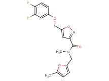 5-[(3,4-difluorophenoxy)methyl]-N-methyl-N-[(5-methyl-2-furyl)methyl]-3-isoxazolecarboxamide