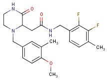 N-(2,3-difluoro-4-methylbenzyl)-2-[1-(4-methoxy-3-methylbenzyl)-3-oxo-2-piperazinyl]acetamide