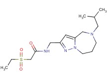 2-(ethylsulfonyl)-N-[(5-isobutyl-5,6,7,8-tetrahydro-4H-pyrazolo[1,5-a][1,4]diazepin-2-yl)methyl]acetamide