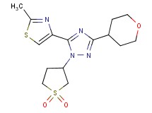 1-(1,1-dioxidotetrahydro-3-thienyl)-5-(2-methyl-1,3-thiazol-4-yl)-3-(tetrahydro-2H-pyran-4-yl)-1H-1,2,4-triazole
