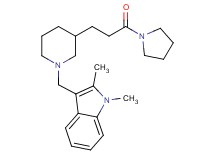 1,2-dimethyl-3-({3-[3-oxo-3-(1-pyrrolidinyl)propyl]-1-piperidinyl}methyl)-1H-indole