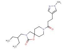 3-(2-ethylbutyl)-8-[3-(1-methyl-1H-pyrazol-4-yl)propanoyl]-1-oxa-3,8-diazaspiro[4.5]decan-2-one