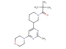 4-{6-[1-(2,2-dimethylpropanoyl)-3-piperidinyl]-2-methyl-4-pyrimidinyl}morpholine