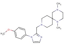 9-{[1-(4-methoxyphenyl)-1H-imidazol-2-yl]methyl}-1,4-dimethyl-1,4,9-triazaspiro[5.5]undecane