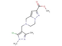 methyl 5-[(5-chloro-1,3-dimethyl-1H-pyrazol-4-yl)methyl]-4,5,6,7-tetrahydropyrazolo[1,5-a]pyrazine-2-carboxylate