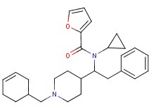 N-{1-[1-(3-cyclohexen-1-ylmethyl)-4-piperidinyl]-2-phenylethyl}-N-cyclopropyl-2-furamide