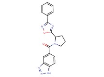 5-{[2-(3-phenyl-1,2,4-oxadiazol-5-yl)-1-pyrrolidinyl]carbonyl}-1H-1,2,3-benzotriazole