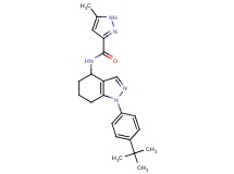 N-[1-(4-tert-butylphenyl)-4,5,6,7-tetrahydro-1H-indazol-4-yl]-5-methyl-1H-pyrazole-3-carboxamide