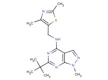 6-tert-butyl-N-[(2,4-dimethyl-1,3-thiazol-5-yl)methyl]-1-methyl-1H-pyrazolo[3,4-d]pyrimidin-4-amine