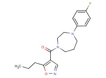 1-(4-fluorophenyl)-4-[(5-propyl-4-isoxazolyl)carbonyl]-1,4-diazepane