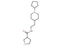N-[2-(1-cyclopentylpiperidin-4-yl)ethyl]tetrahydrofuran-3-carboxamide