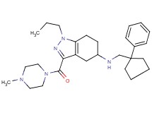 3-[(4-methyl-1-piperazinyl)carbonyl]-N-[(1-phenylcyclopentyl)methyl]-1-propyl-4,5,6,7-tetrahydro-1H-indazol-5-amine