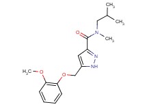 N-isobutyl-5-[(2-methoxyphenoxy)methyl]-N-methyl-1H-pyrazole-3-carboxamide