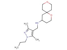 N-[(3,5-dimethyl-1-propyl-1H-pyrazol-4-yl)methyl]-1,9-dioxaspiro[5.5]undecan-4-amine