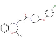 4-{3-[4-(4-chlorophenoxy)-1-piperidinyl]-3-oxopropyl}-2-methyl-2,3,4,5-tetrahydro-1,4-benzoxazepine